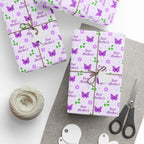 Mother's Day Best Mothers Butterflies Wrapping Paper - Holiday Gift Wrapping Paper Roll