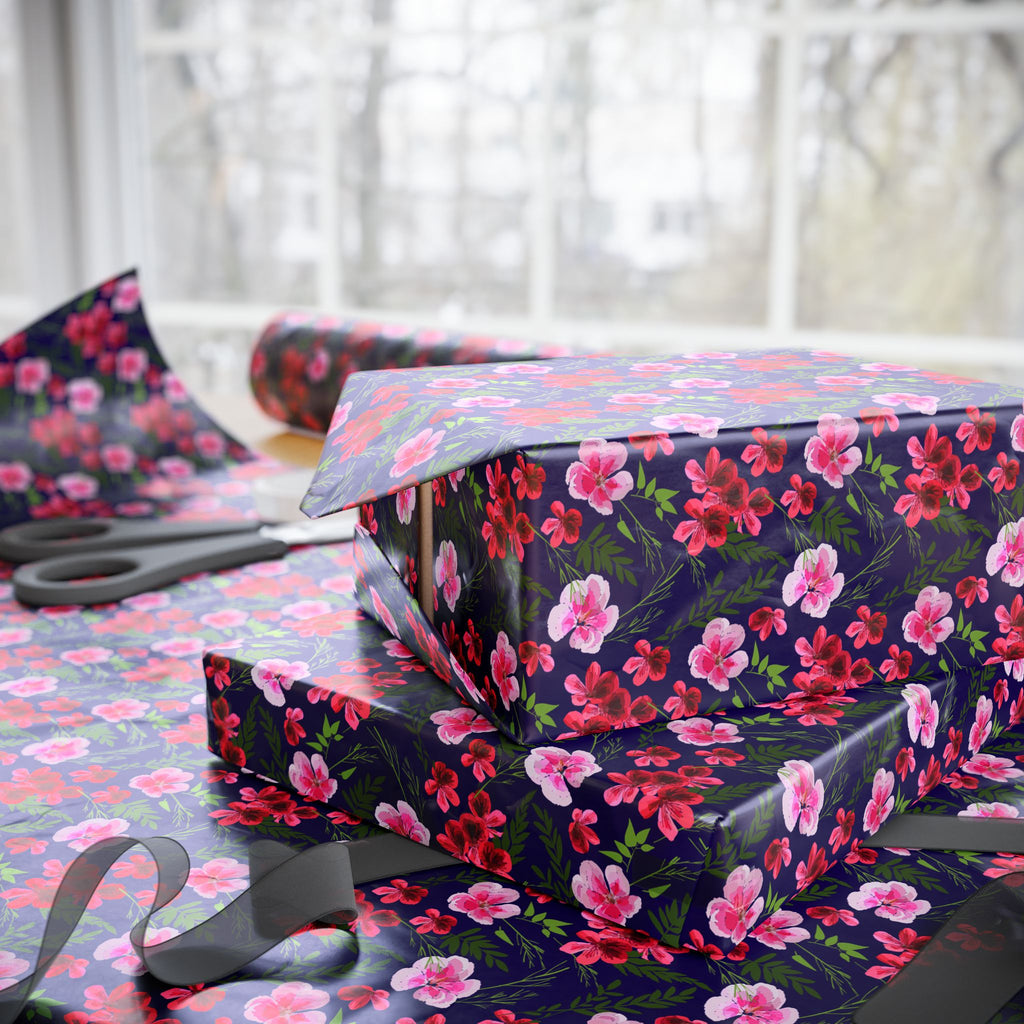 Floral Design 017 Wrapping Paper - Holiday Gift Wrapping Paper Roll