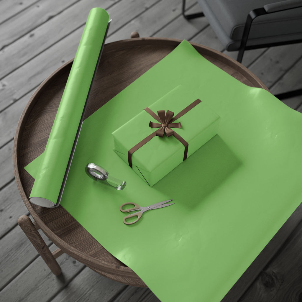 Solid Kiwi Wrapping Paper - Holiday Gift Wrapping Paper Roll
