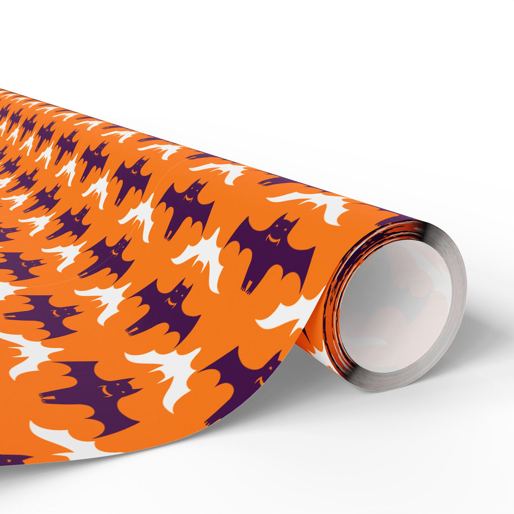 Halloween Hanging Bats Wrapping Paper | Holiday Gift Wrapping Paper Roll