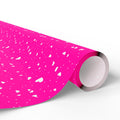 Valentine's Day Hot Pink Hearts Wrapping Paper | Holiday Gift Wrapping Paper Roll