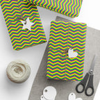 Mardis Gras Chevron Wrapping Paper | Holiday Gift Wrapping Paper Roll