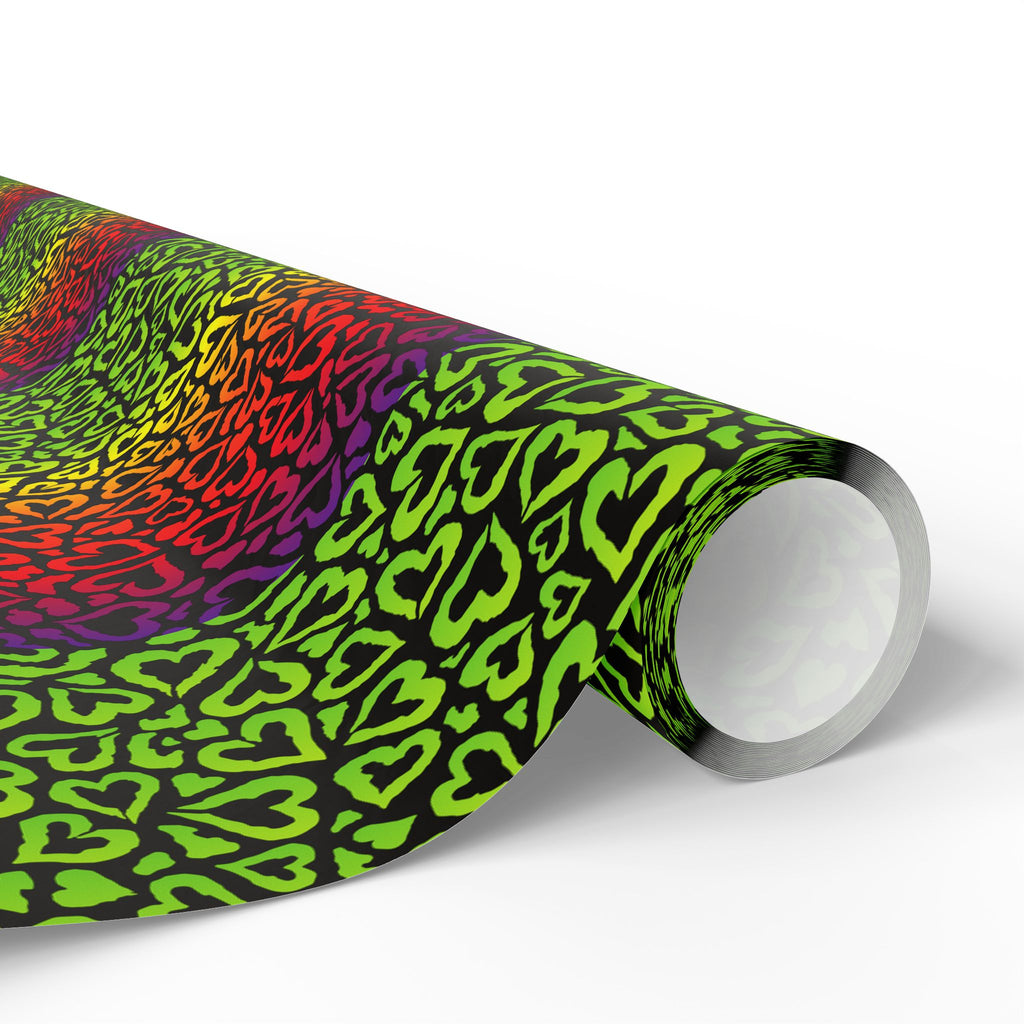 Pride Rainbow Gradient Wrapping Paper Design | Holiday Gift Wrapping Paper Roll