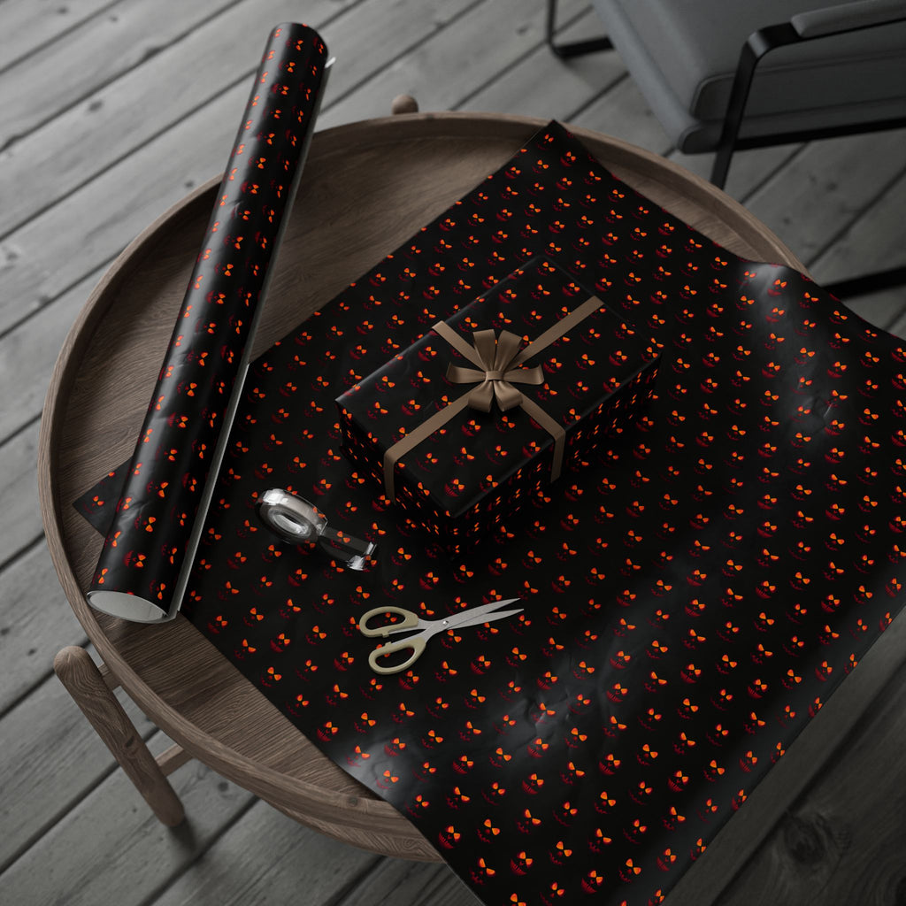 Halloween Evil Jack Wrapping Paper | Holiday Gift Wrapping Paper Roll