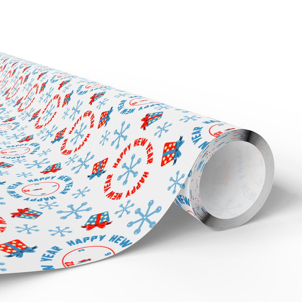 New Year's Countdown Wrapping Paper - Holiday Gift Wrapping Paper Roll