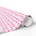 Mother's Day Love Mom Hearts Wrapping Paper - Holiday Gift Wrapping Paper Roll