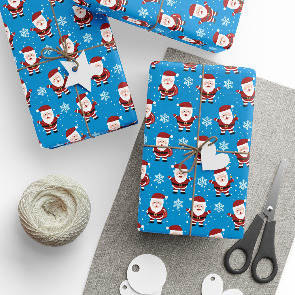 Christmas Jolly Ole Santa Wrapping Paper | Holiday Gift Wrapping Paper Roll
