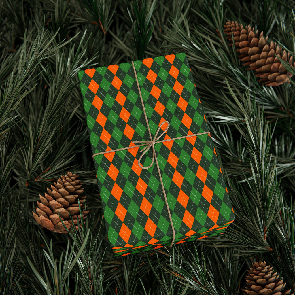 Argyle Design 048 Wrapping Paper - Holiday Gift Wrapping Paper Roll