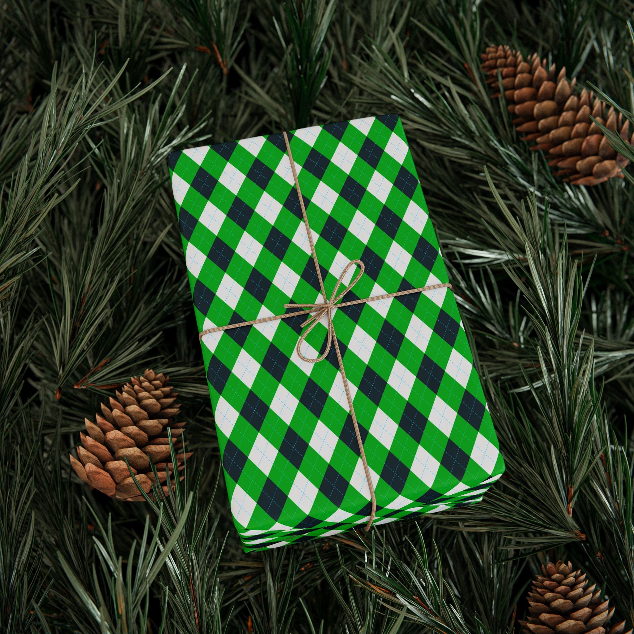Argyle Design 049 Wrapping Paper - Holiday Gift Wrapping Paper Roll