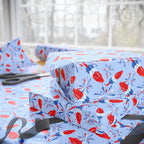 4th of July Rocket Pop on Blue Wrapping Paper | Holiday Gift Wrapping Paper Roll