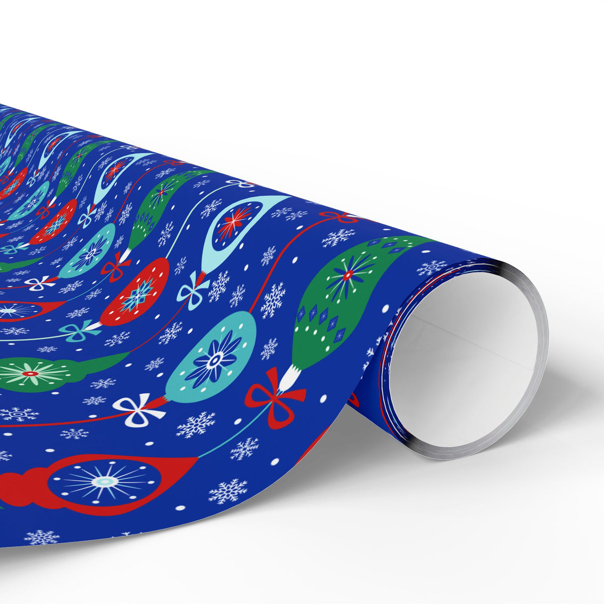Christmas Assorted Ornaments Wrapping Paper | Holiday Gift Wrapping Paper