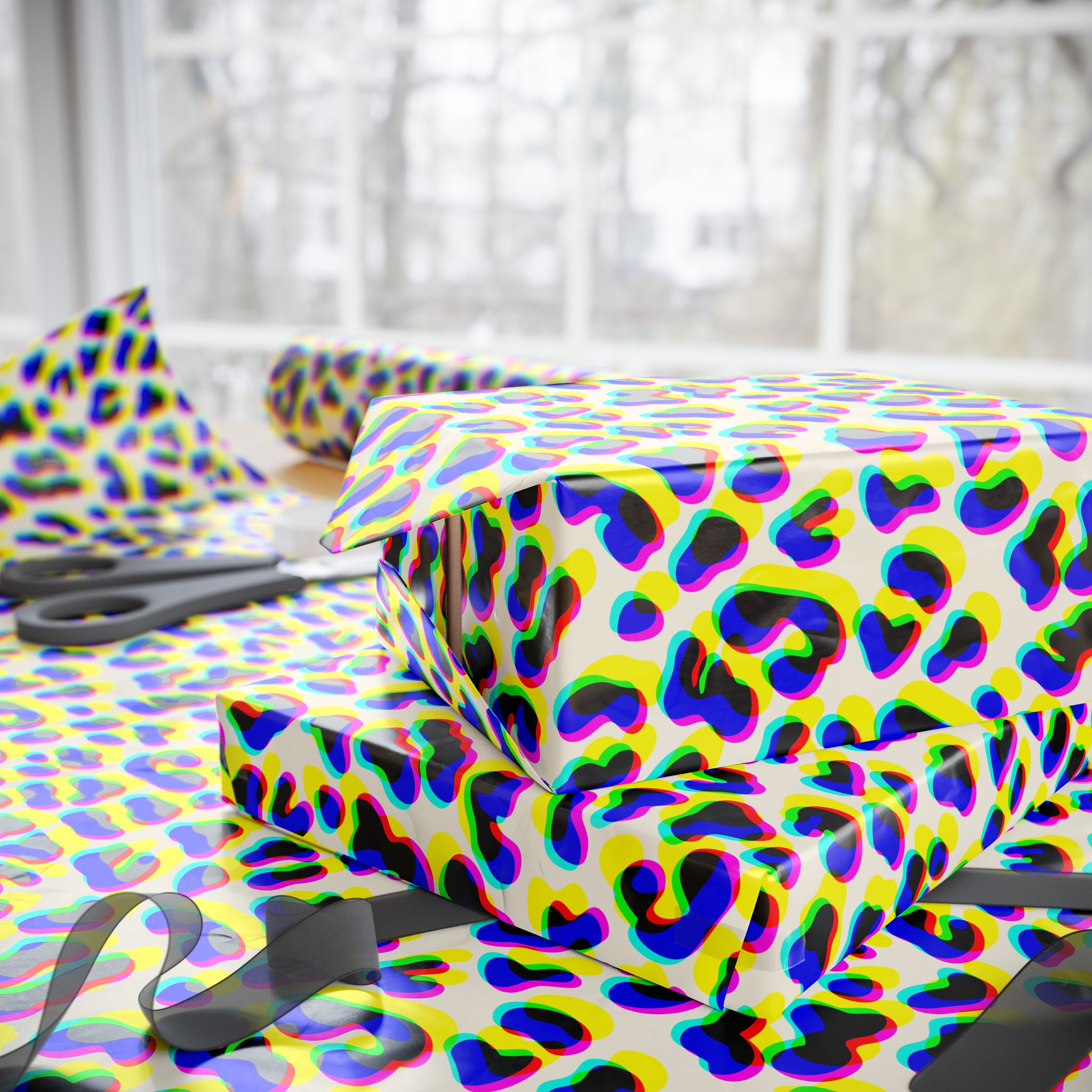 Animal Print Design 033 Dalmation Spots Wrapping Paper - Holiday Gift Wrapping Paper Roll