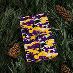 LSU Tigers Inspired Camoflauge Wrapping Paper - Holiday Gift Wrapping Paper Roll