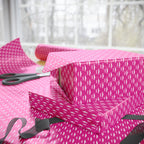 NSFW Free Mustache Rides on Hot Pink Wrapping Paper - Holiday Gift Wrapping Paper Roll
