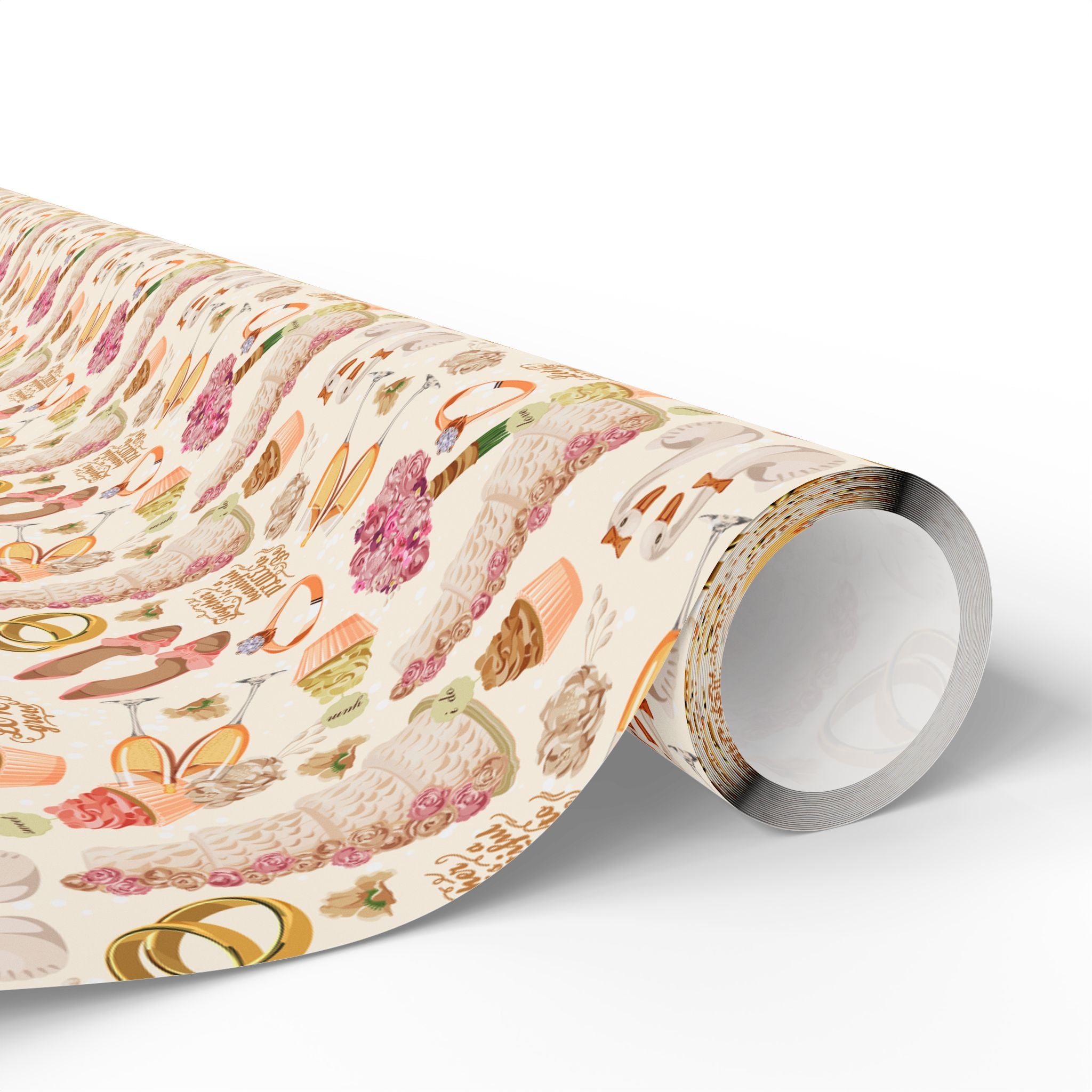 Together is Beautiful Wedding Wrapping Paper Design - Holiday Gift Wrapping Paper Roll