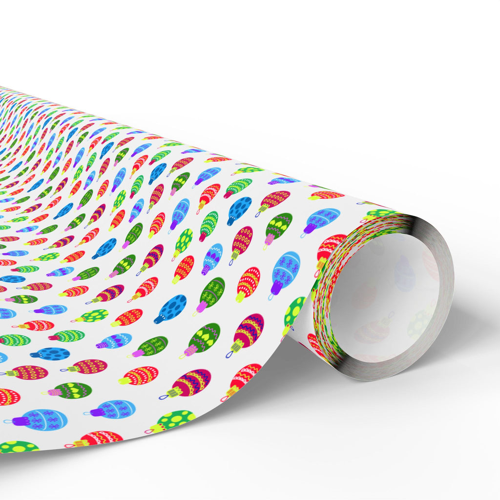 Christmas Tiny Baubles Wrapping Paper | Holiday Gift Wrapping Paper Roll