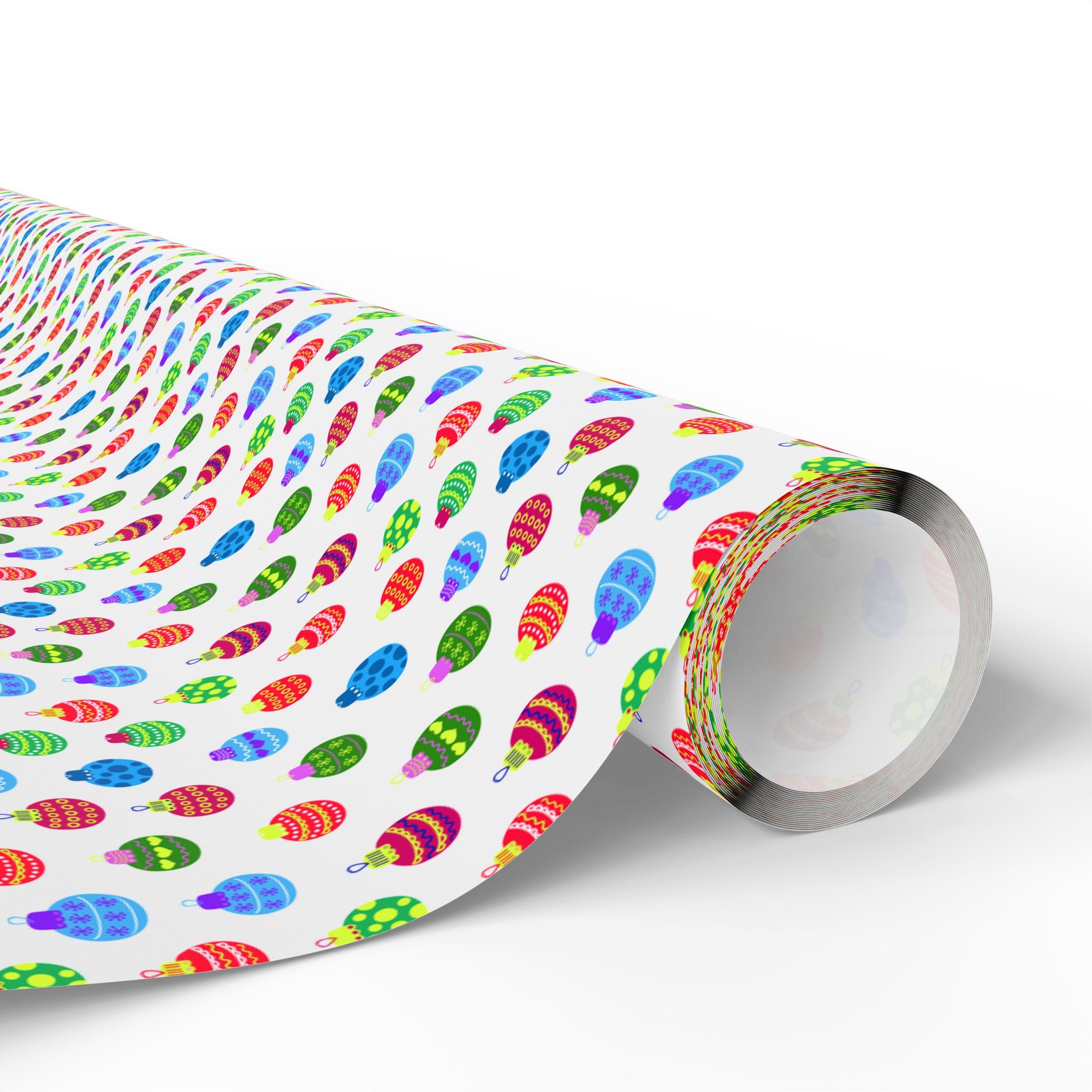 Christmas Tiny Baubles Wrapping Paper | Holiday Gift Wrapping Paper Roll