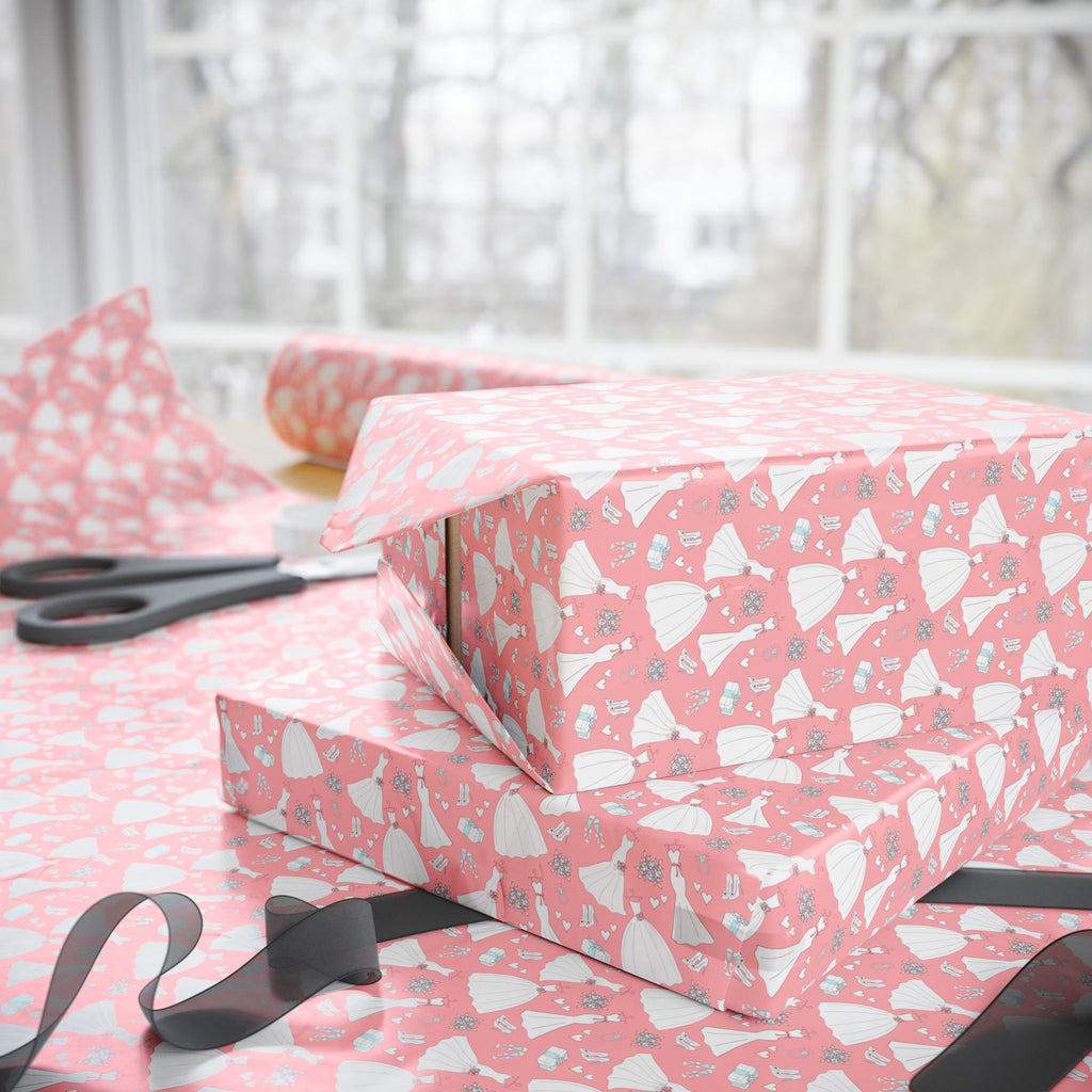 Bridal Shower Wrapping Paper Design 006 - Holiday Gift Wrapping Paper Roll