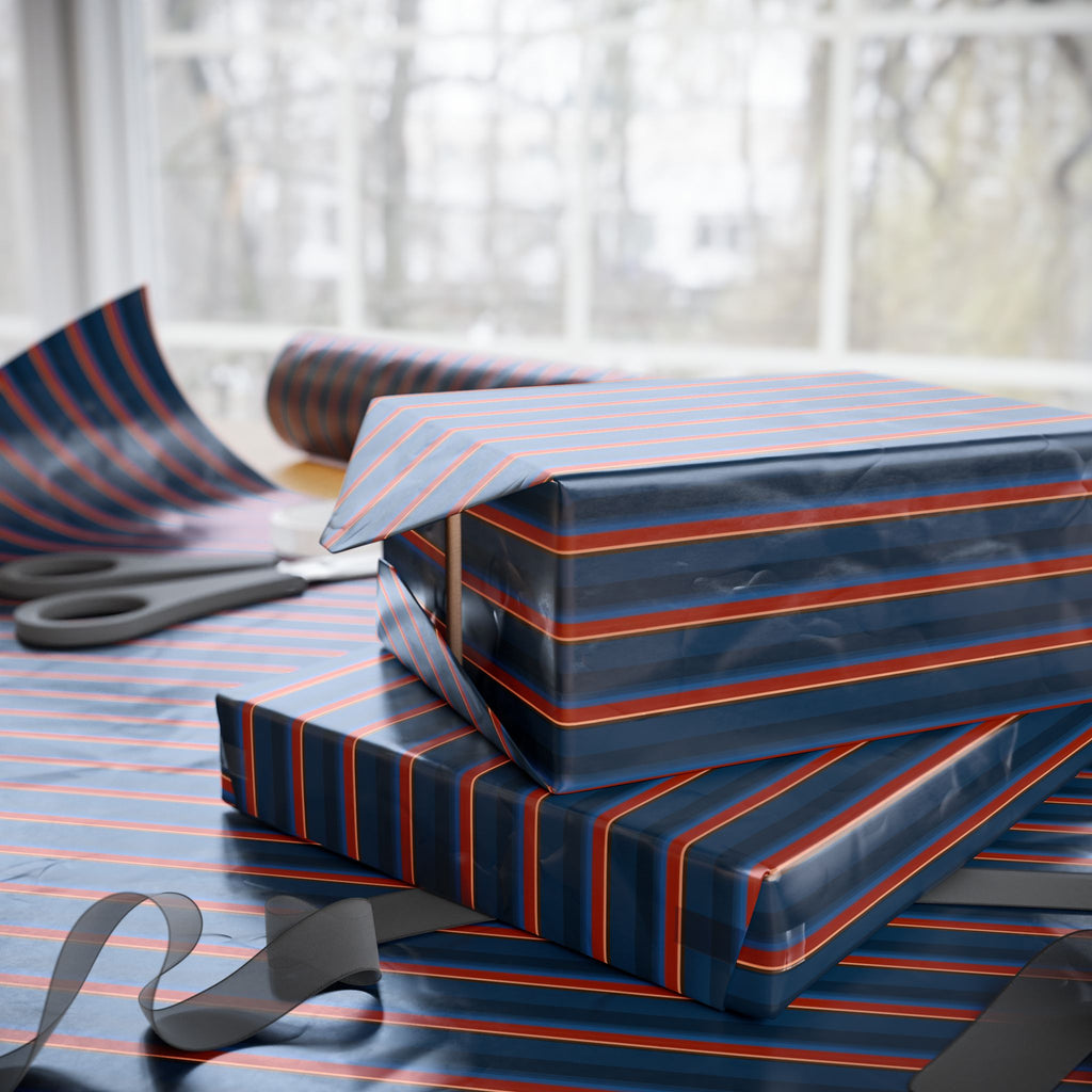 Stripe Design 015 Wrapping Paper - Holiday Gift Wrapping Paper Roll