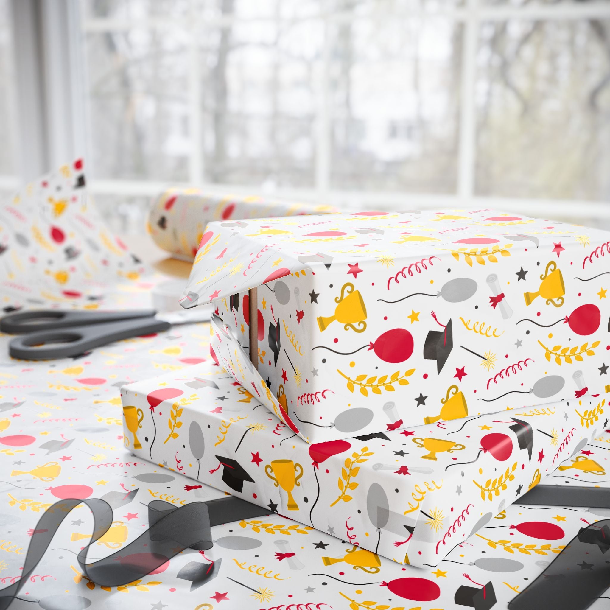 Graduation Wrapping Paper Design 005 - Holiday Gift Wrapping Paper Roll
