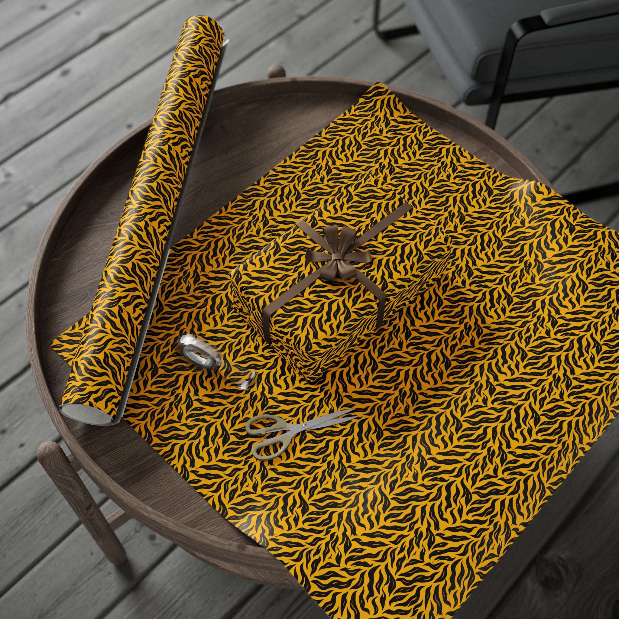 Animal Print Design 023 Tiger Skin Wrapping Paper - Holiday Gift Wrapping Paper Roll