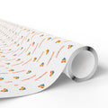 Gay Pride Peace Hearts Wrapping Paper Design | Holiday Gift Wrapping Paper Roll