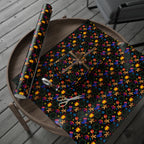Christmas Blue Stockings Wrapping Paper | Holiday Gift Wrapping Paper