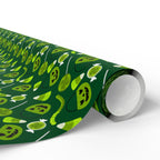 Halloween Green Candy Wrapping Paper | Holiday Gift Wrapping Paper Roll