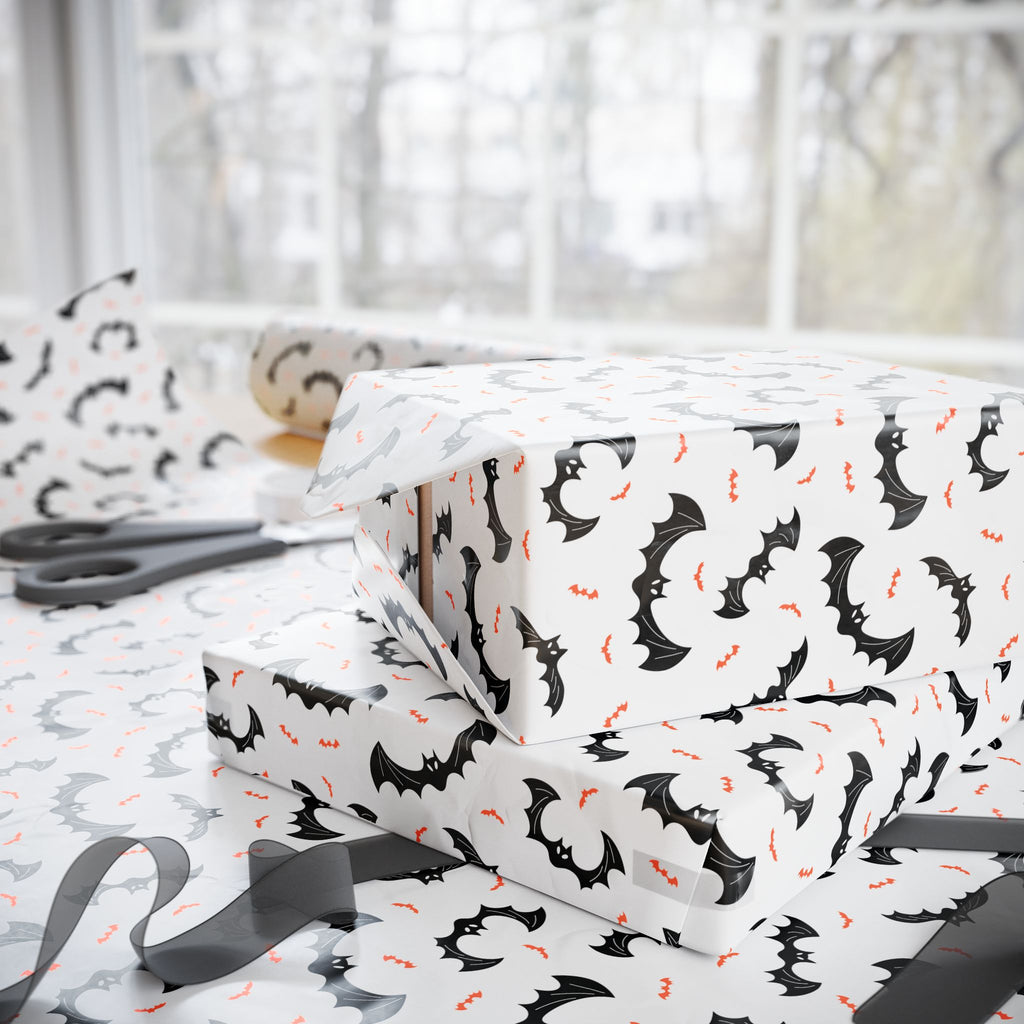Halloween Baby Bats Wrapping Paper | Holiday Gift Wrapping Paper Roll