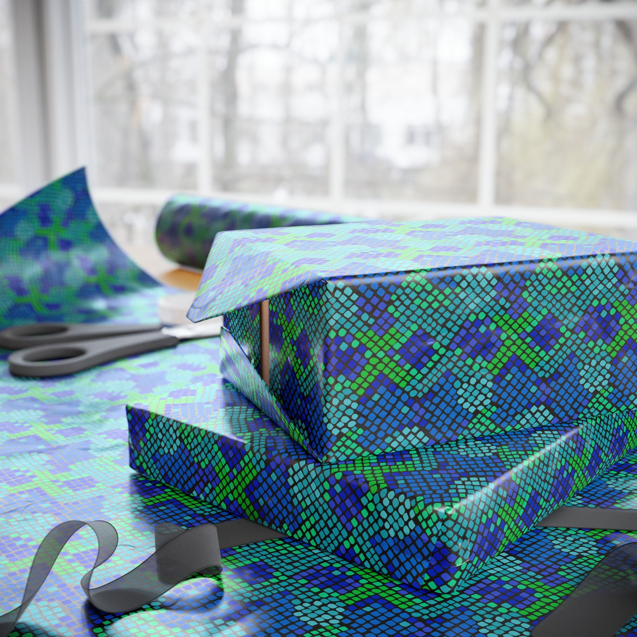 Animal Print Design 005 Snake Skin Wrapping Paper - Holiday Gift Wrapping Paper Roll