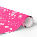 Easter Pink Gift Box Wrapping Paper | Holiday Gift Wrapping Paper Roll
