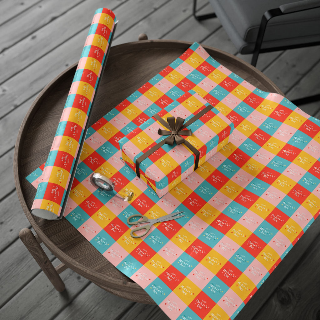 Mother's Day Four Square Wrapping Paper - Holiday Gift Wrapping Paper Roll