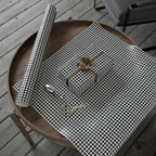 Houndstooth Wrapping Paper Design Black 001 - Holiday Gift Wrapping Paper Roll
