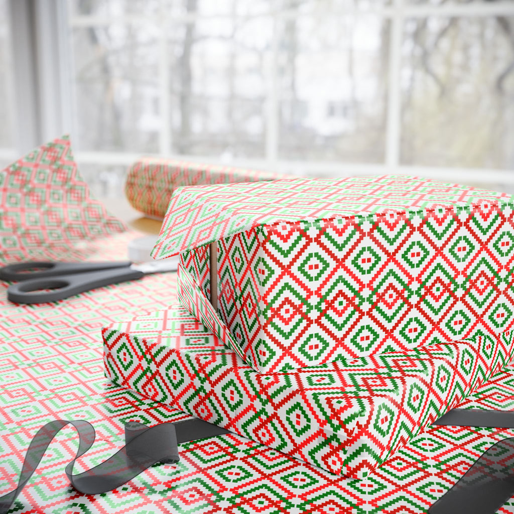 Geometric Design 001 Wrapping Paper - Holiday Gift Wrapping Paper Roll
