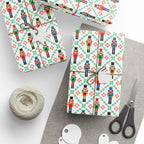 Christmas Nutcracker Parade Wrapping Paper | Holiday Gift Wrapping Paper Roll