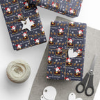 Christmas Santa's Sleigh Ride Wrapping Paper | Holiday Gift Wrapping Paper Roll