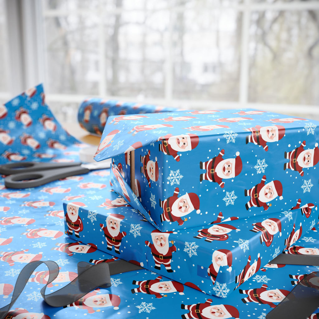 Christmas Jolly Ole Santa Wrapping Paper | Holiday Gift Wrapping Paper Roll