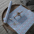 Christmas Candy Cane Ribbons Wrapping Paper | Holiday Gift Wrapping Paper Roll