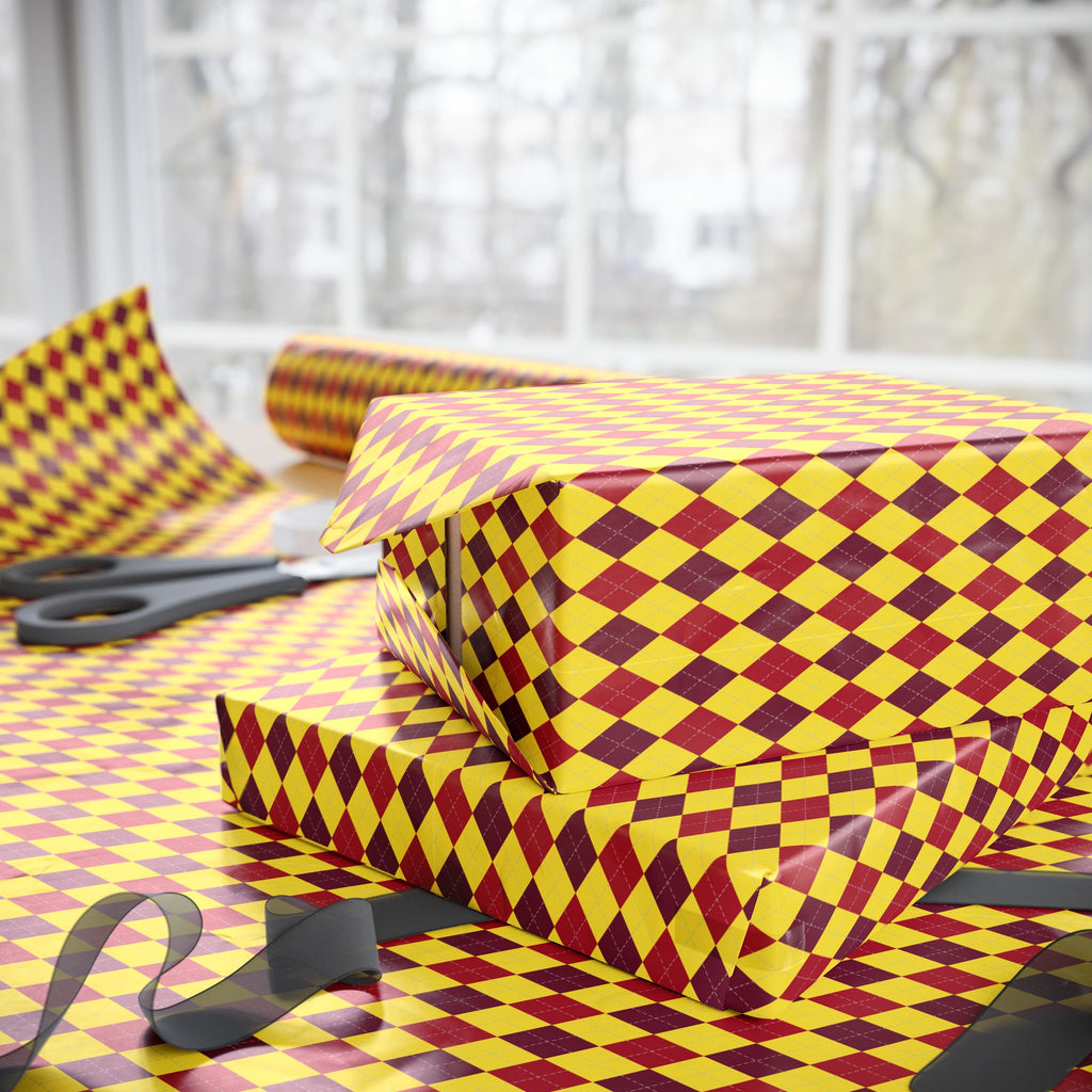 Argyle Design 044 Wrapping Paper - Holiday Gift Wrapping Paper Roll