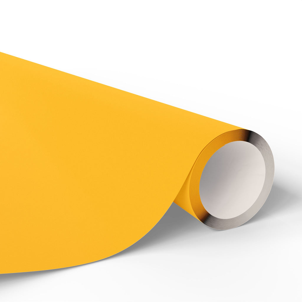Solid Sunflower Gold Wrapping Paper - Holiday Gift Wrapping Paper Roll