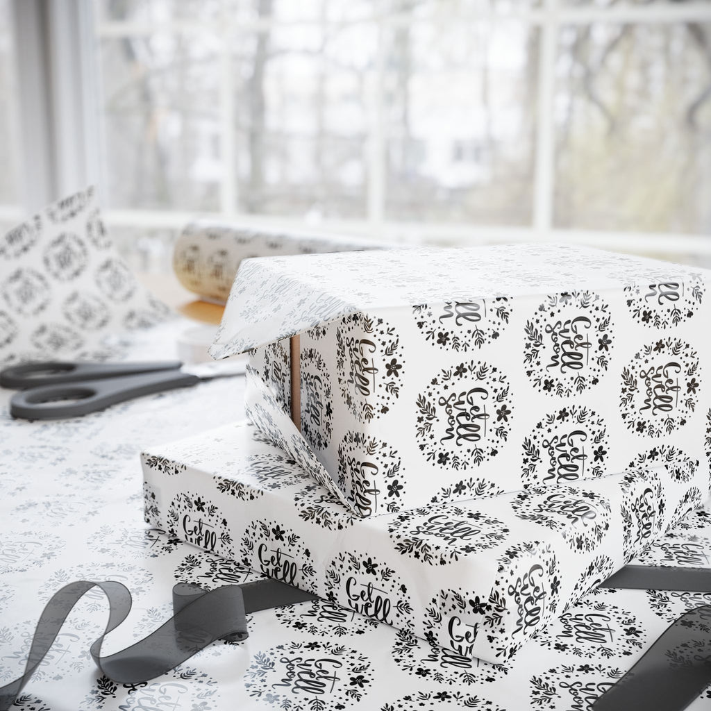 Get Well Soon Wrapping Paper Design 012 | Holiday Gift Wrapping Paper Roll