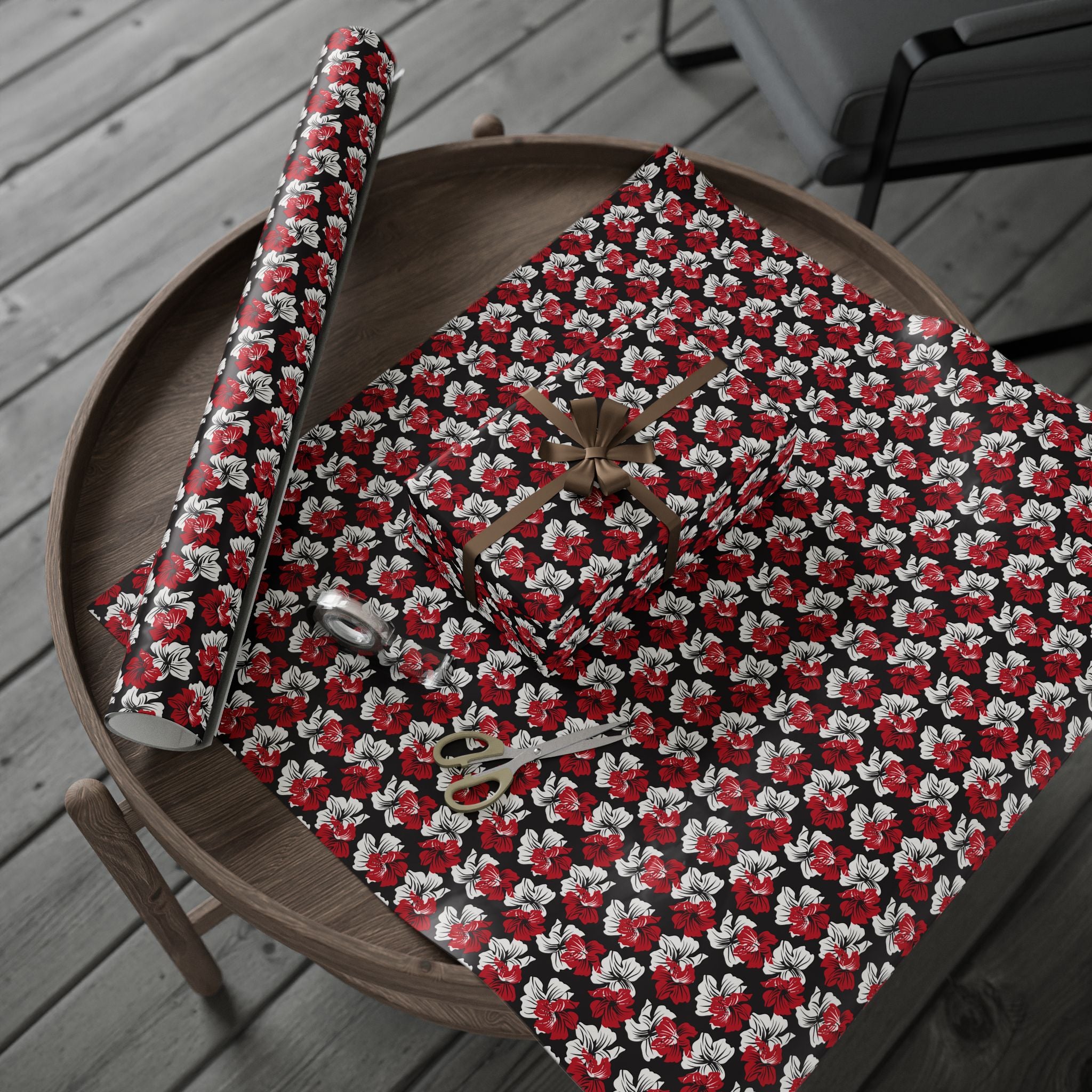 Floral Design 009 Wrapping Paper - Holiday Gift Wrapping Paper Roll