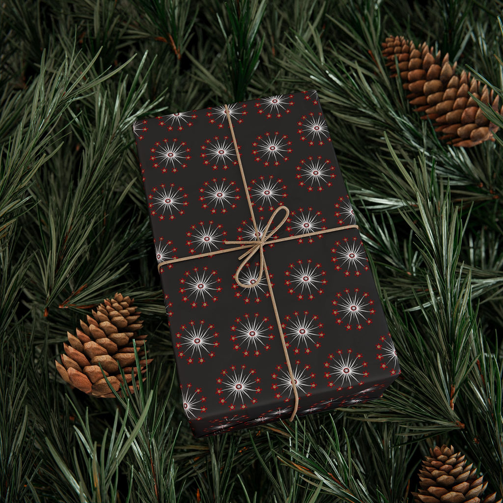 4th of July Flowering Blasts Wrapping Paper | Holiday Gift Wrapping Paper Roll