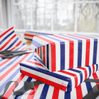 4th of July Glory Stripes Wrapping Paper | Holiday Gift Wrapping Paper Roll