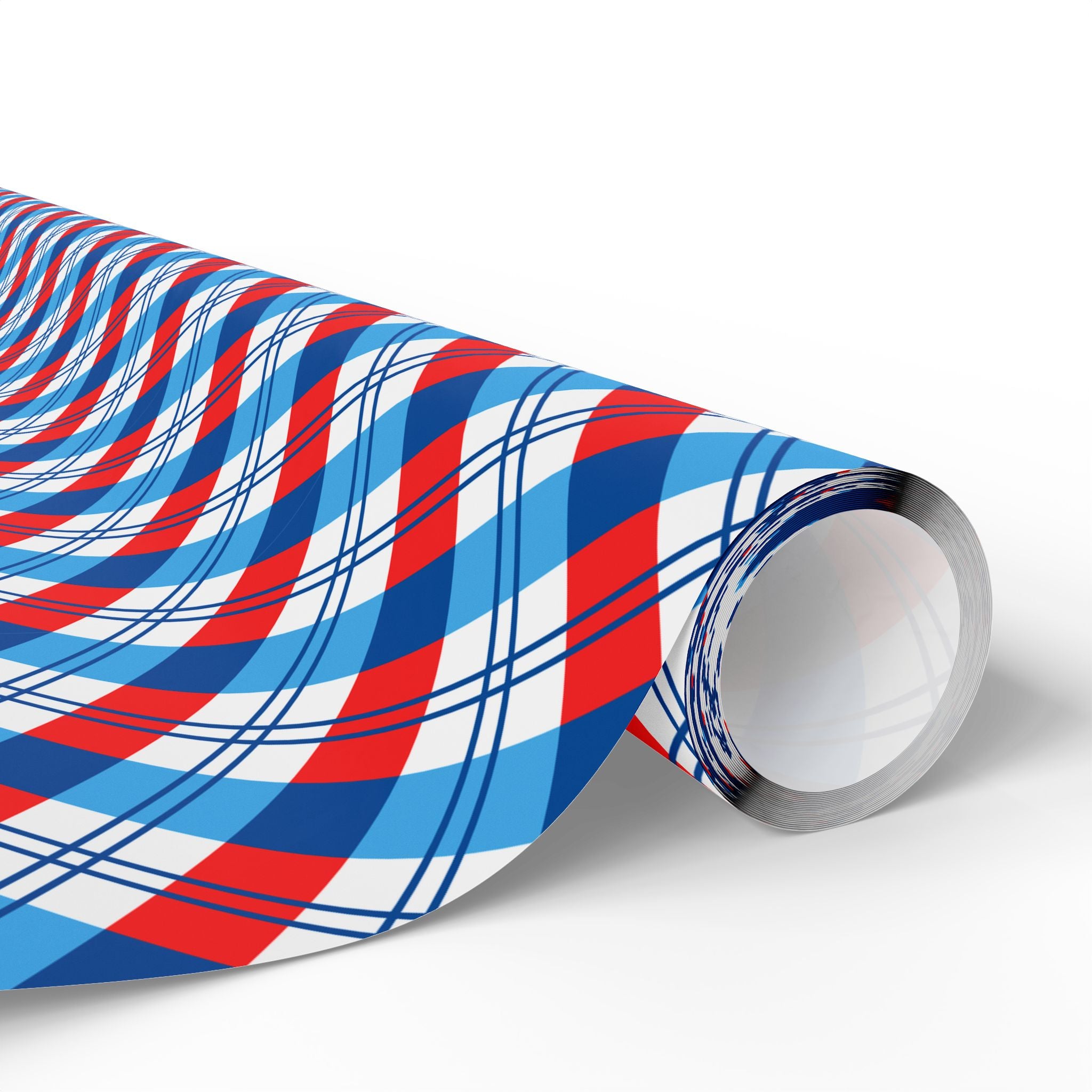 4th of July Liberty Plaid Wrapping Paper | Holiday Gift Wrapping Paper Roll