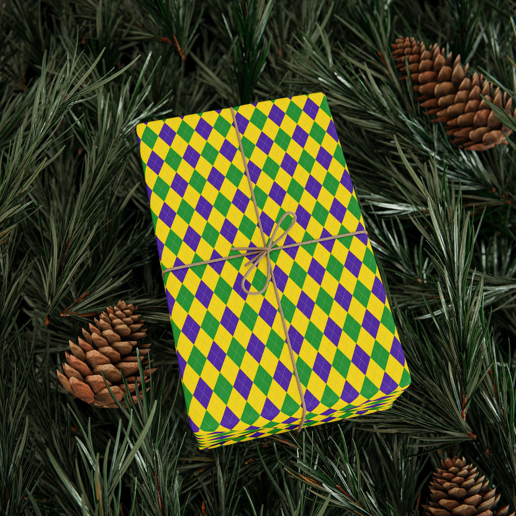 Argyle Design 011 Wrapping Paper - Holiday Gift Wrapping Paper Roll