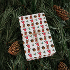New Year's Gingerbread Reindeer Wrapping Paper - Holiday Gift Wrapping Paper Roll