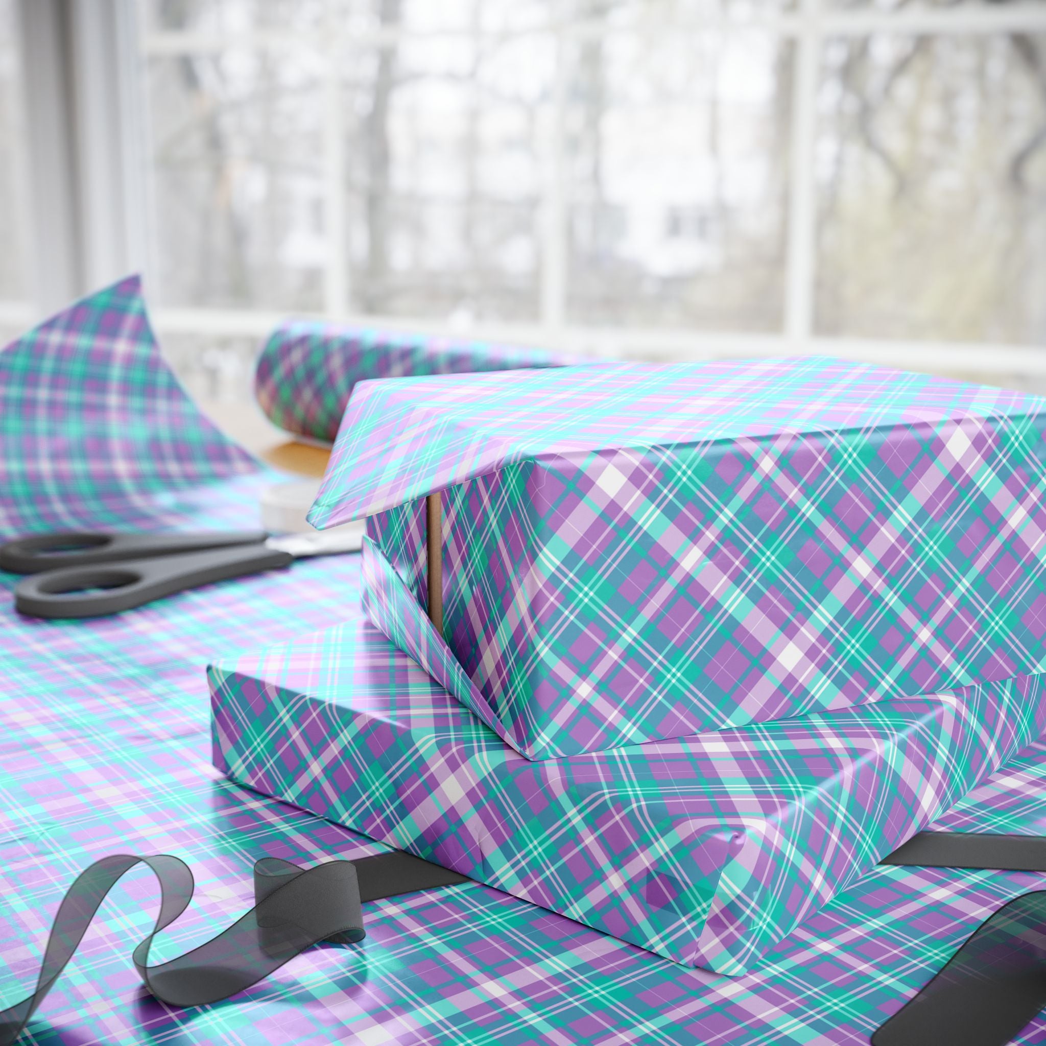 Tartan Plaid Design 007 Wrapping Paper - Holiday Gift Wrapping Paper Roll