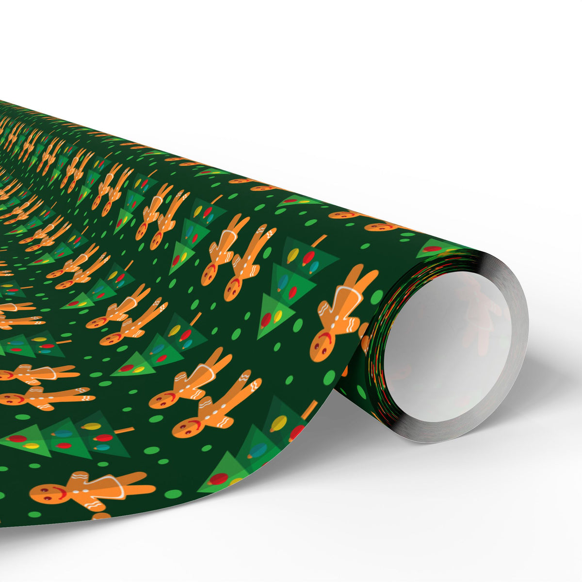 Christmas Gingerbread Holding Hands Wrapping Paper | Holiday Gift Wrapping Paper Roll