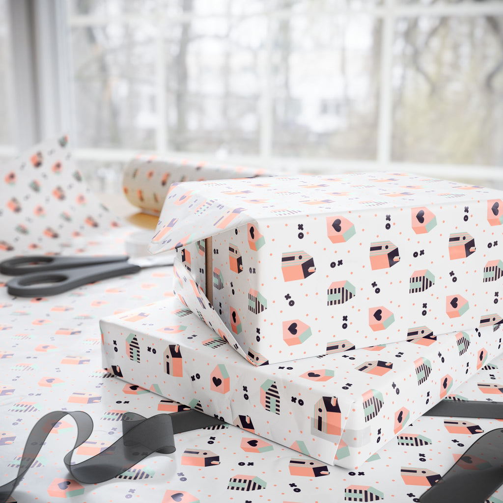 House Warming Wrapping Paper Design 005 - Holiday Gift Wrapping Paper Roll